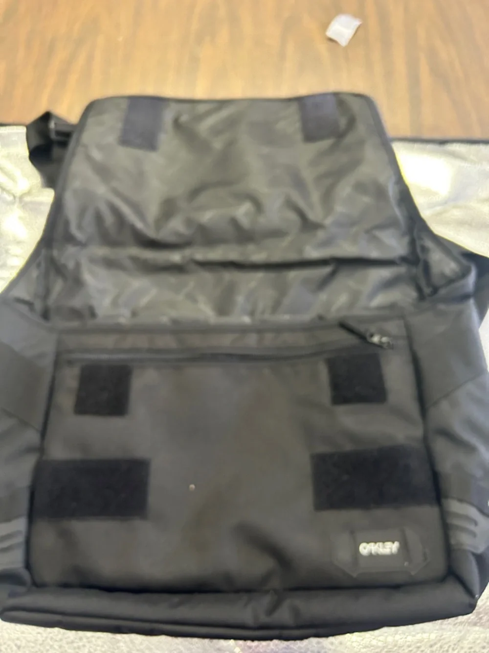 Oakley Black Steel Club Messenger Bag with Shoulder Strap
